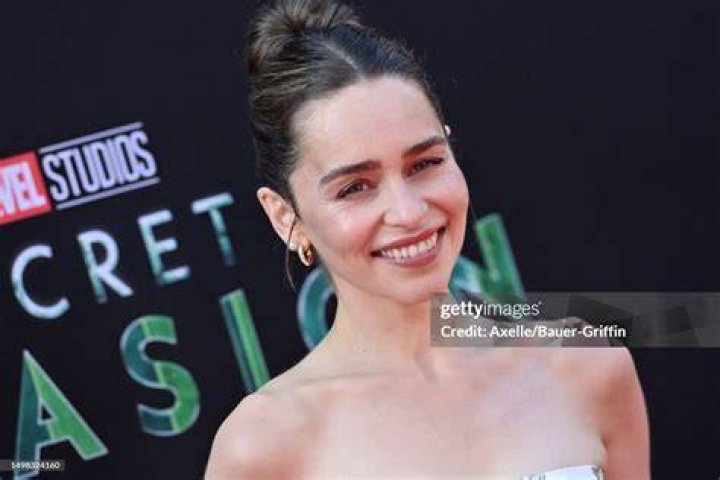 Emilia Clarke attends Marvel Studios' New Series "Secret Invasion" Launch Event at El Capitan Theatre on June 13, 2023