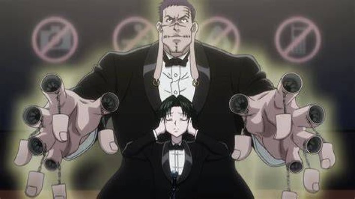 Feitan and Franklin from the Phantom Troupe in the Yorknew City arc of Hunter x Hunter