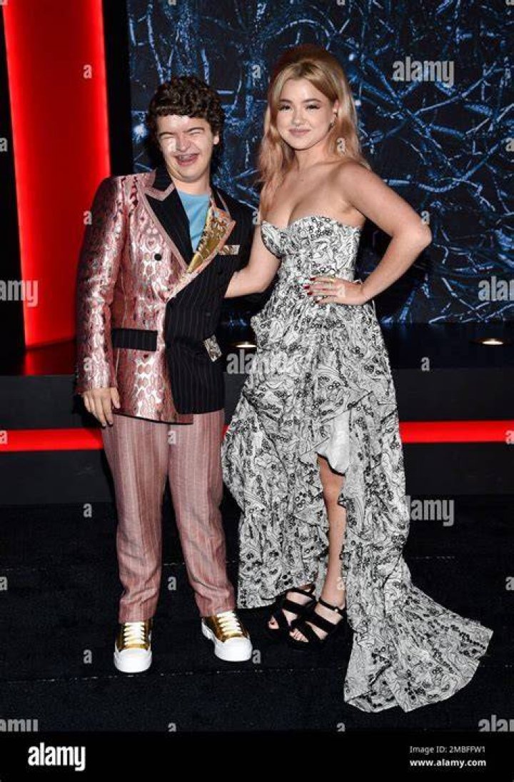 Gaten Matarazzo with girlfriend Lizzy Yu at prom Gaten Matarazzo with girlfriend Lizzy Yu at prom