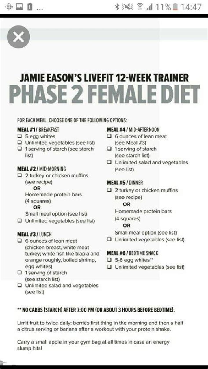 Jamie Bamber Diet Plan