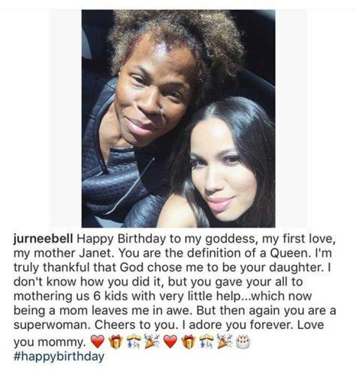 Jurnee Smollett with her mother Janet Harris and sister