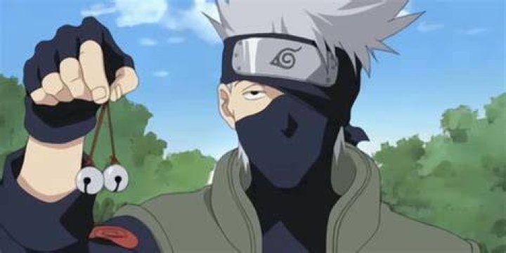 Kakashi holding the bells