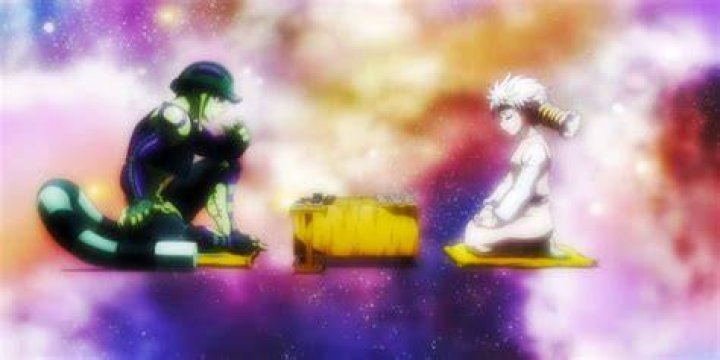 Komugi and Meruem from Hunter x Hunter in the Chimera arc