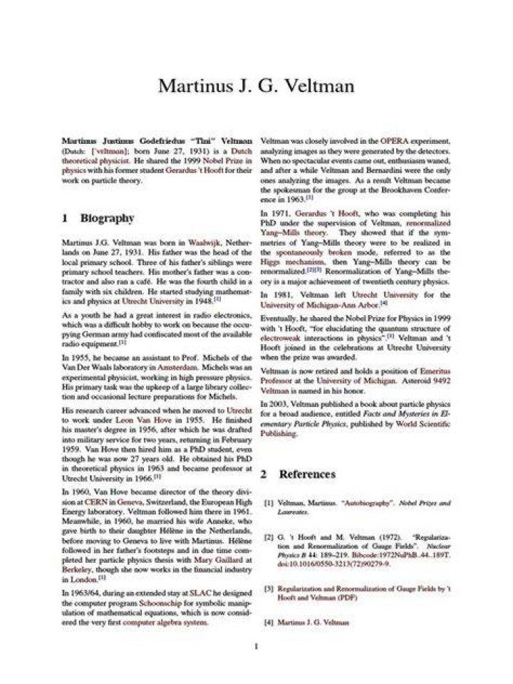 Martinus J. G. ... Biography