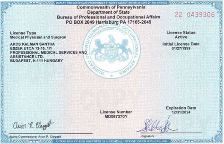 MI State Medical License