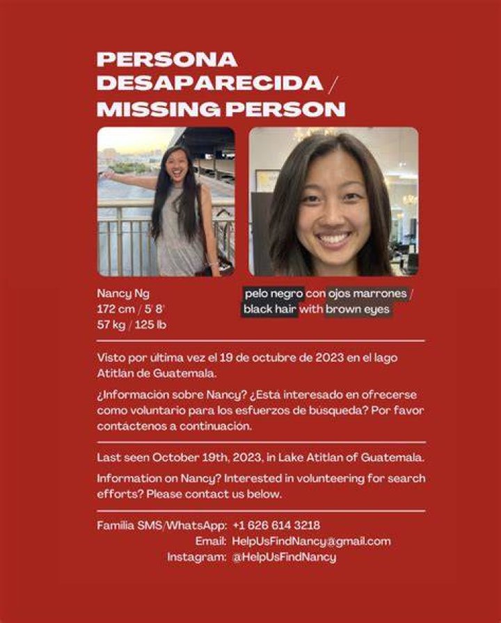 Missing California Woman Nancy Ng