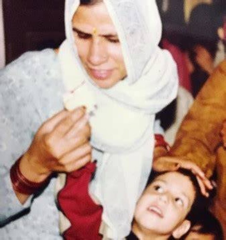 Mohit Chhikara Childhood Image With Harsh Beniwal