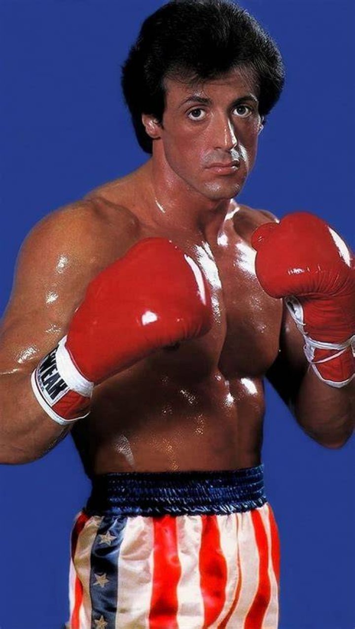 Stallone is in the boxing ring in Rocky II.