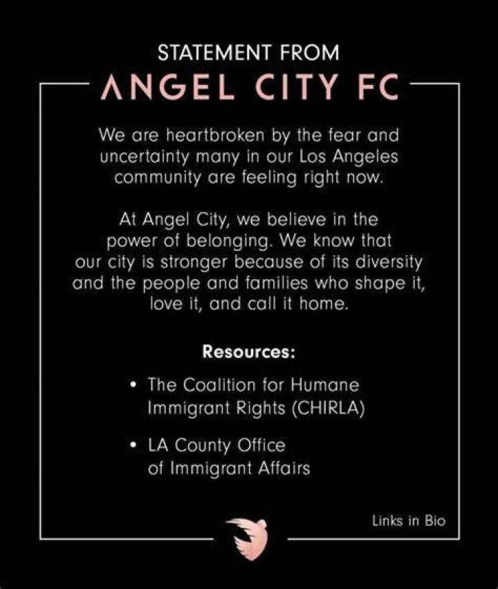 Statement released by Angel City FC on Stefany Ferrer Van Ginkel Statement released by Angel City FC on Stefany Ferrer Van Ginkel